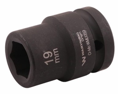 WARYŃSKI 3/4" šesterokutni udarni ključ, 19 mm, CrMo, DIN 3129